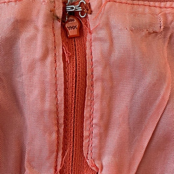 Vintage ILGWU Union Made Coral Formal Dress - Picture 5 of 13